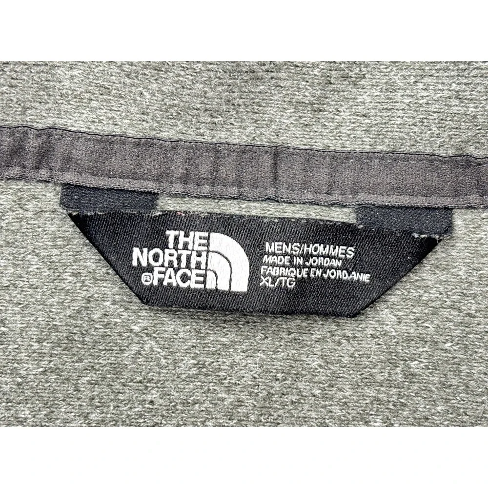 The‎ North Face Quarter Zip Mens XL Gray Merrimak Embroidered Pullover Shirt